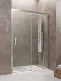 Paroi de douche frontale 1 fixe + 1 coulissant AKTUAL