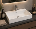 Lavabo in porcellana da appoggio LEO