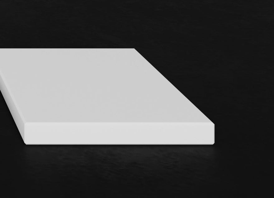 LEX Solid Surface top senza lavabo, bordo da 12 mm